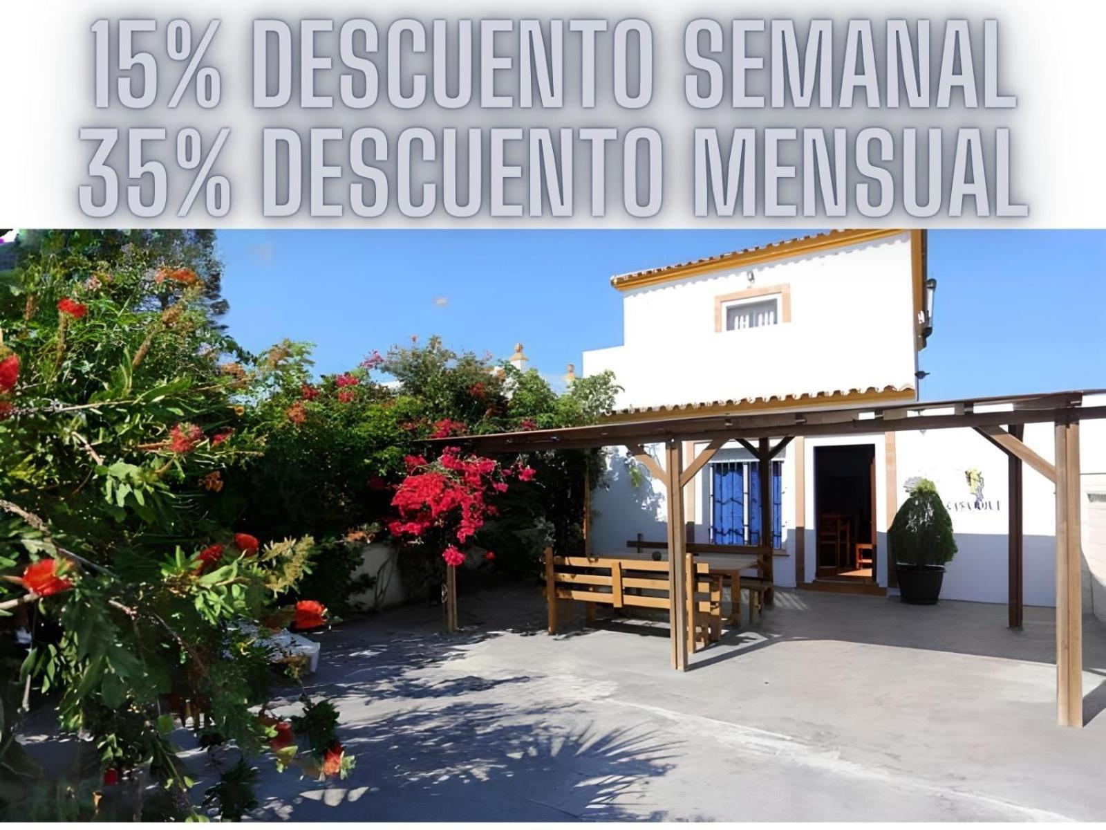 Вилла Casa Familiar 150 Metros De La Playa El Palmar Экстерьер фото